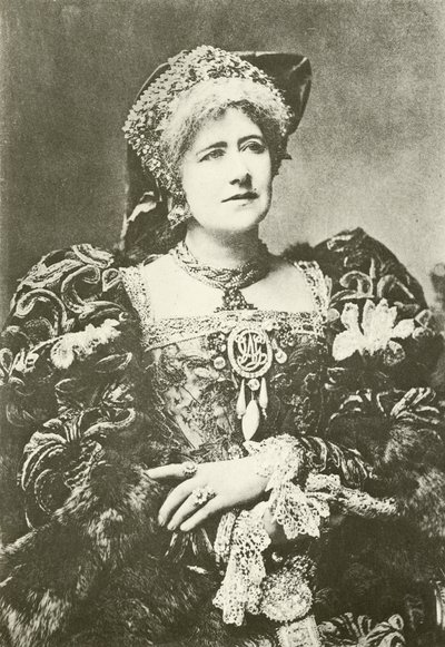 Mlle Ellen Terry en Reine Katherine (gravure) - English Photographer